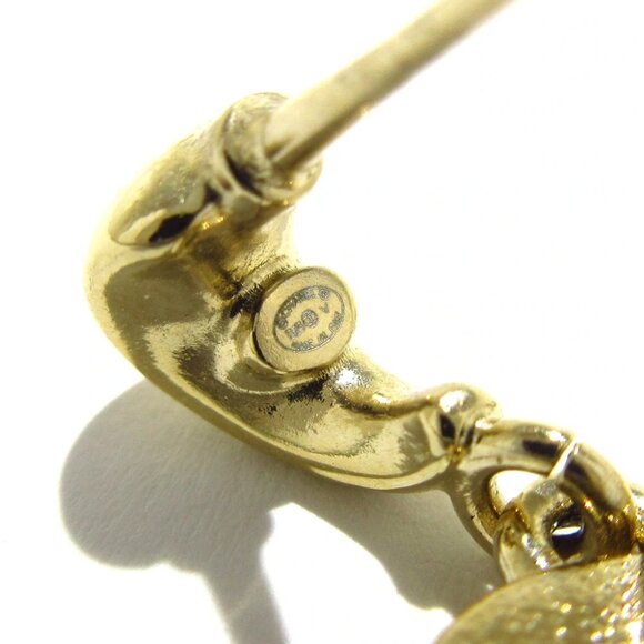 Auth CHANEL Coco - Silver Hardware Earrings - Picture 3 of 7